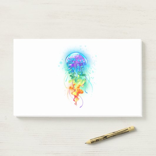 Regenboogkwal Post-it® Notes (Op bureau)