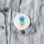 Regenboogkwal Ronde Button 7,6 Cm (In situ)
