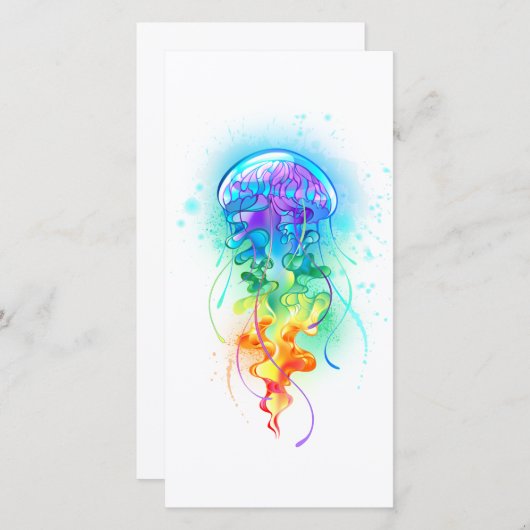 Regenboogkwal Save The Date (Voorkant / Achterkant)