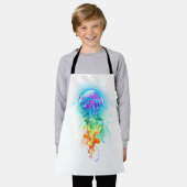 Regenboogkwal Schort (Gedragen)