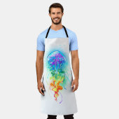 Regenboogkwal Schort (Gedragen)