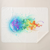 Regenboogkwal Sherpa Deken (Voorkant (horizontaal))