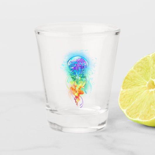 Regenboogkwal Shot Glas (Voorkant)
