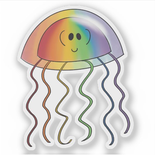 Regenboogkwal Sticker (Voorkant)