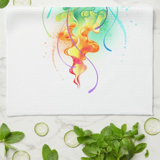 Regenboogkwal Theedoek (Gevouwen)