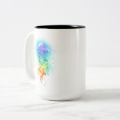 Regenboogkwal Tweekleurige Koffiemok (Voorkant links)