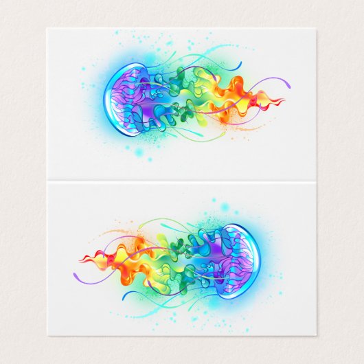 Regenboogkwal Visitekaartje (Buitenkant ongevouwen)