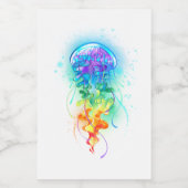 Regenboogkwal Voedselcontainer Etiket (Enkel label)