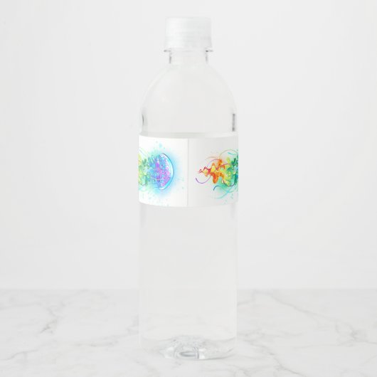 Regenboogkwal Waterfles Etiket (Achterkant)