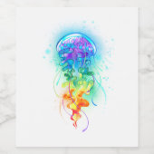 Regenboogkwal Wijn Etiket (Enkel label)