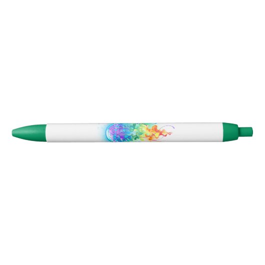 Regenboogkwal Zwarte Inkt Pen (Voorkant)
