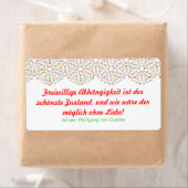 Regenbooglabels Etiket (Insitu)