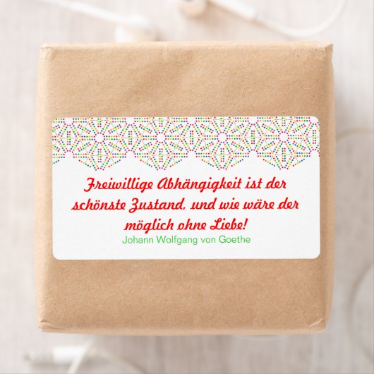 Regenbooglabels Etiket (Insitu)