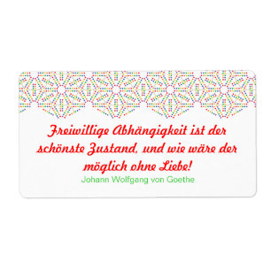 Regenbooglabels Etiket