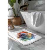 regenbooglamantijn badmat