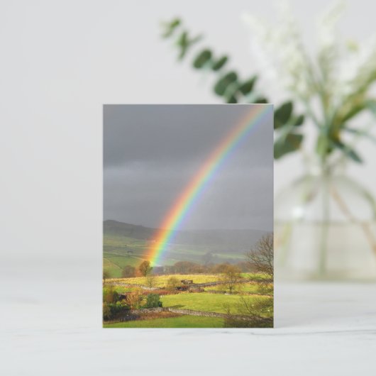 Regenbooglandschap Briefkaart (Staand voorkant)