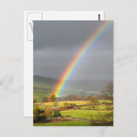 Regenbooglandschap Briefkaart (Voorkant / Achterkant)