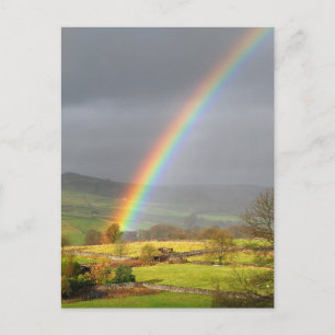 Regenbooglandschap Briefkaart