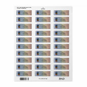 Regenbooglandschap Etiket (Full Sheet)