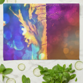 Regenbooglandschapshanddoeken Theedoek (Gevouwen)