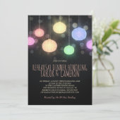 Regenbooglantaarns repetitie binnenste uitnodiging (Staand voorkant)