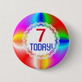  regenboogleeftijd ronde button 5,7 cm