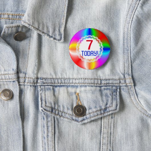  regenboogleeftijd ronde button 5,7 cm (In situ)