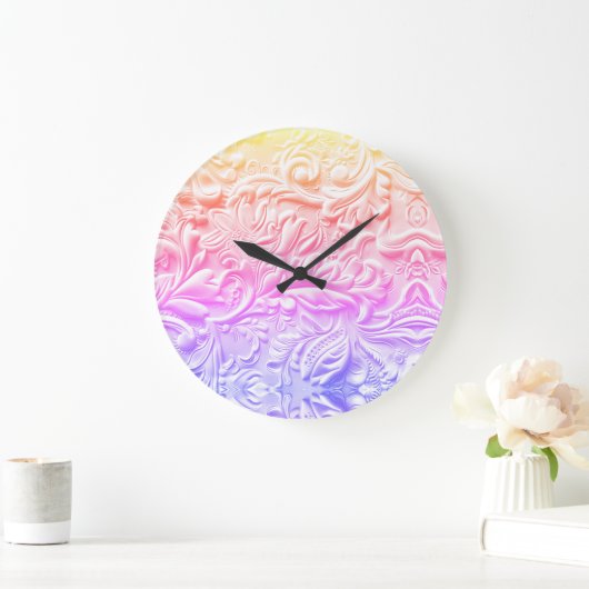  regenboogleer grote klok (Huis)