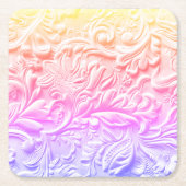  regenboogleer kartonnen onderzetters (Voorkant)