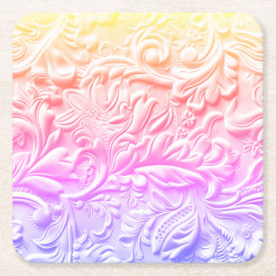  regenboogleer kartonnen onderzetters