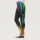 RegenboogLeggings Jouw naam Vrouwenoefeningen Leggings (Links)