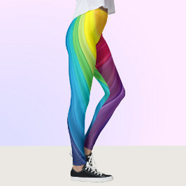 RegenboogLeggings Kleurrijke rondjes Yoga Pants Ti Leggings