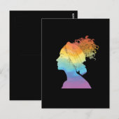 Regenboogleven, vrouwen, vrijheid briefkaart (Voorkant / Achterkant)