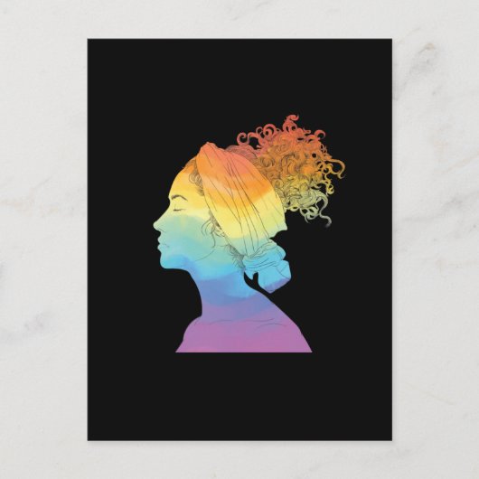 Regenboogleven, vrouwen, vrijheid briefkaart (Voorkant)