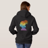 Regenboogleven, vrouwen, vrijheid hoodie (Achterkant volledig)