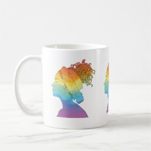 Regenboogleven, vrouwen, vrijheid koffiemok