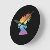 Regenboogleven, vrouwen, vrijheid ronde klok (Hoek)