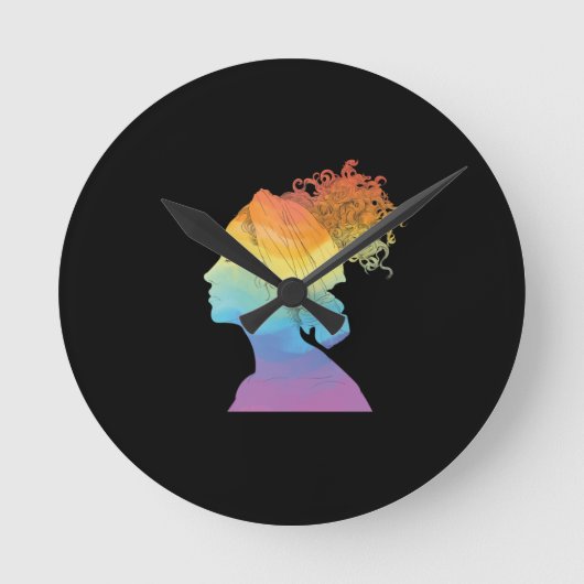 Regenboogleven, vrouwen, vrijheid ronde klok (Voorkant)