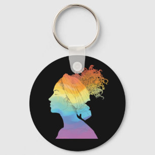 Regenboogleven, vrouwen, vrijheid sleutelhanger