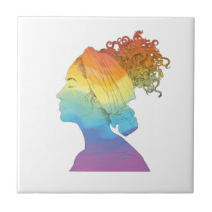 Regenboogleven, vrouwen, vrijheid tegeltje