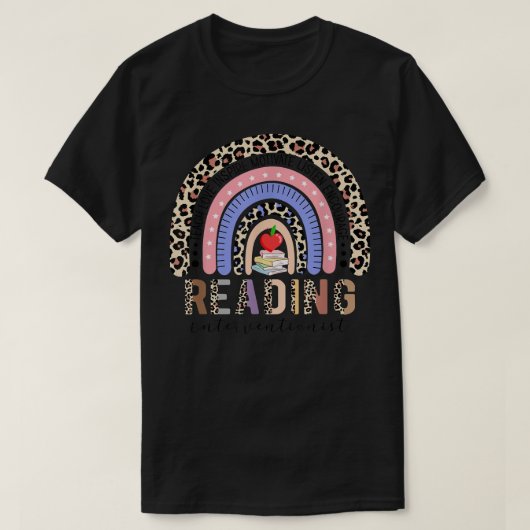 Regenbooglezers Interventionist Book Lover Teacher T-shirt (Design voorkant)