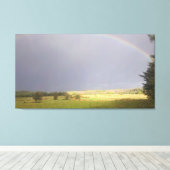 Regenbooglicht Canvas Afdruk (Insitu (Houten vloer))