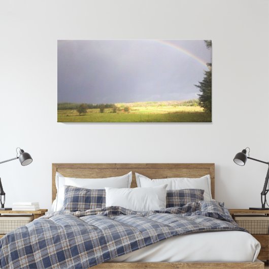 Regenbooglicht Canvas Afdruk (Insitu (Slaapkamer))