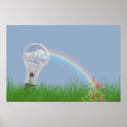 Regenbooglicht Poster (Voorkant)