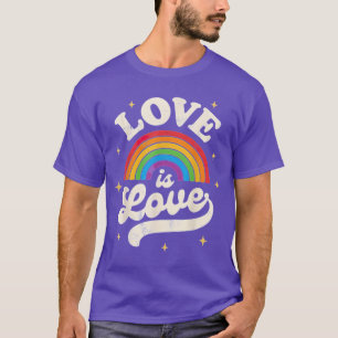  regenboogliefde is liefde voor lesbische homo's,  t-shirt