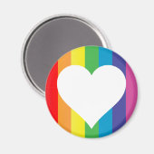 regenboogliefde magneet (Voorkant / Achterkant)