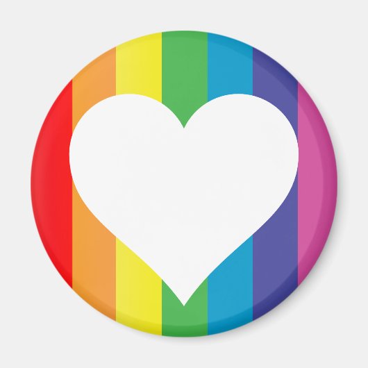 regenboogliefde magneet (Voorkant)