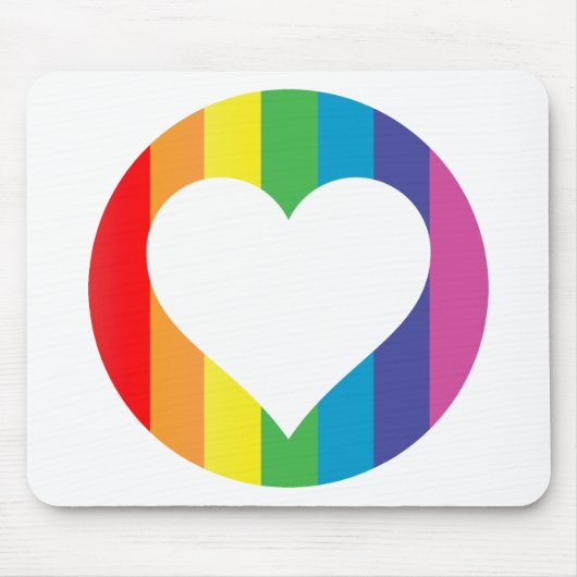 regenboogliefde muismat (Voorkant)