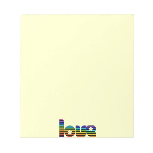 regenboogliefde notitieblok (Voorkant)