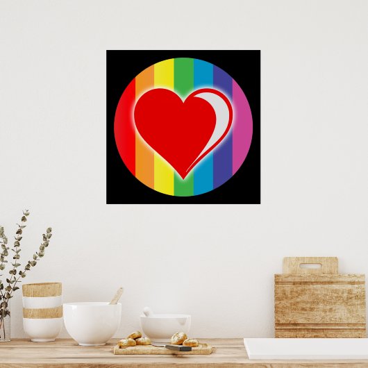 regenboogliefde. poster (Keuken)